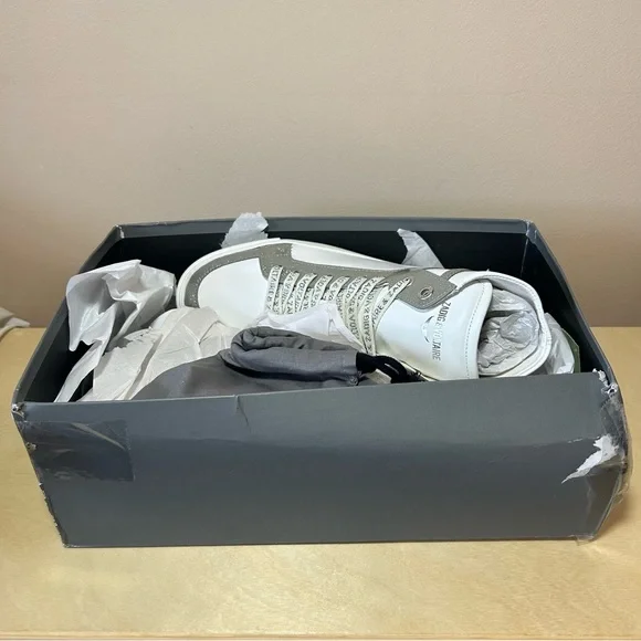 Zadig & Voltaire ZV1747 High Flash High-Top Sneakers size 9 women’s - Picture 12 of 14